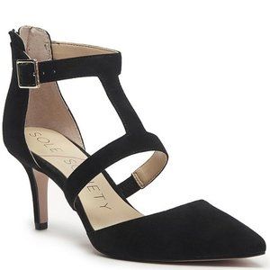NEW! Sole Society Edelyn Black Suede Pump NIB